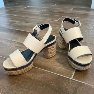 Tory Burch Woven Thick Heal